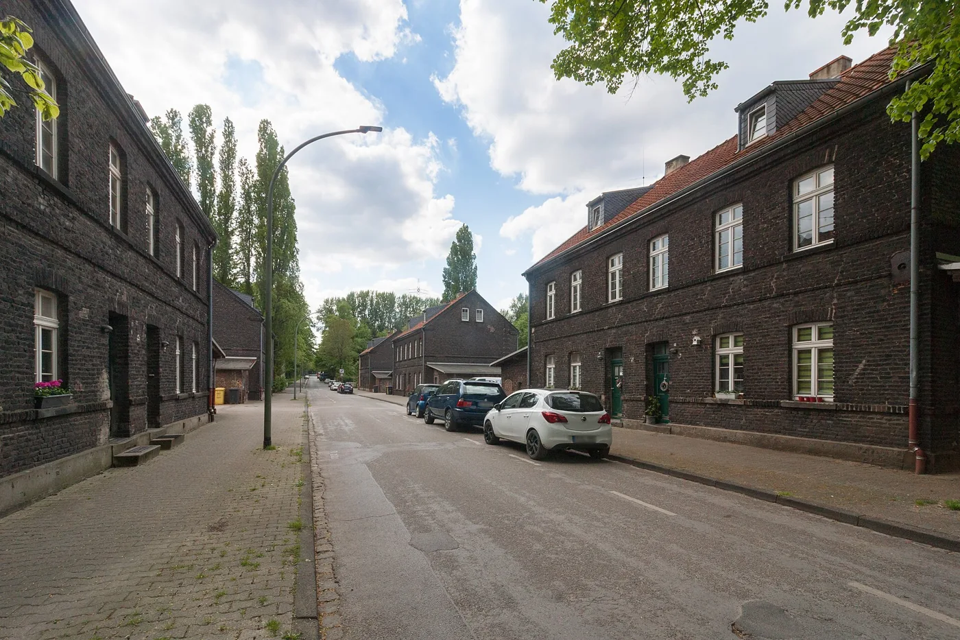 Bergarbeitersiedlung der Zeche Dahlbusch am Hördeweg in Gelsenkirchen-Feldmark.