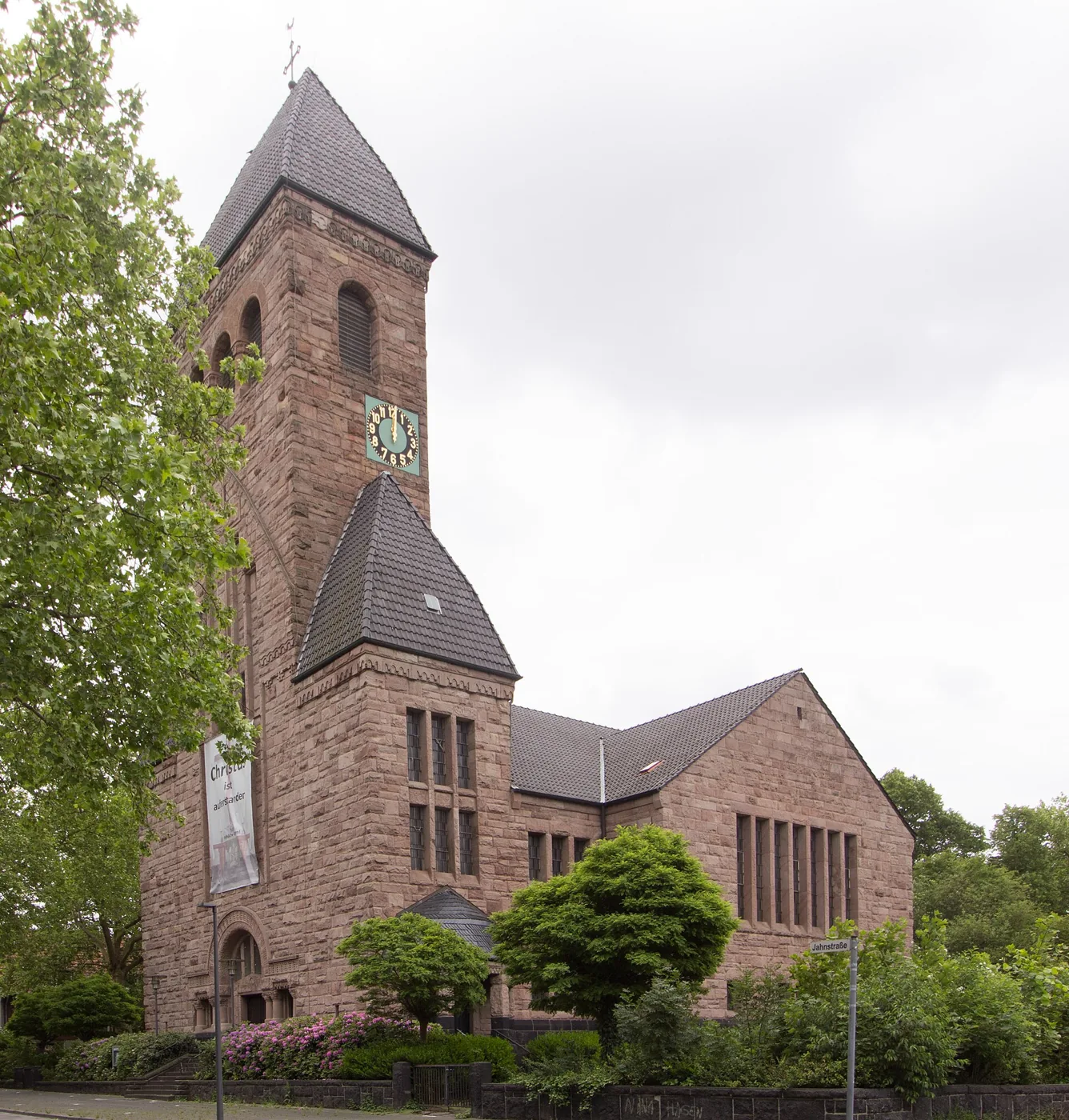 Evangelische Kirche an der Jahnstraße in Gelsenkirchen-Heßler.